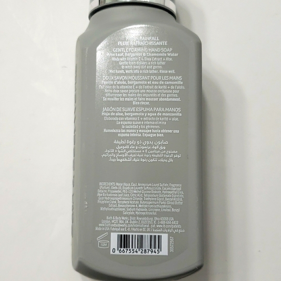 3 Bath & Body Works FRESH RAINFALL Foaming Hand Soap - Picture 6 of 7